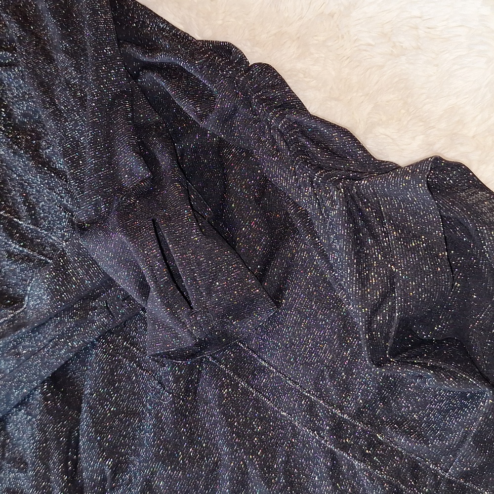 Lululemon Athletica Black Sparkly Shirt Size M - Picture 5 of 5